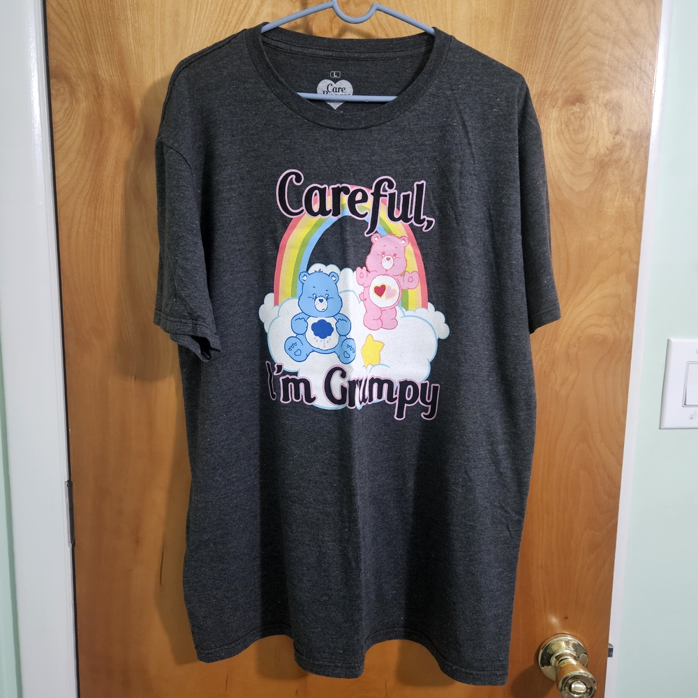 Ripple Junction Gray Care Bears Short Sleeve Tee